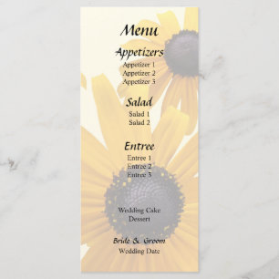 Black Eyed Susans Heart Menu