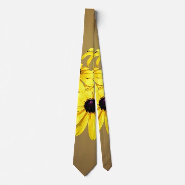 Black-Eyed Susans in a Row Tie (Front)