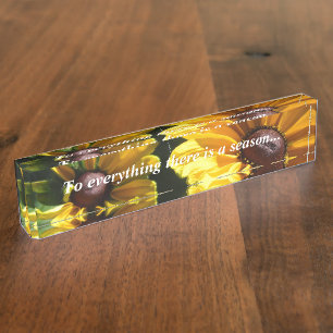 Black Eyed Susans with Saying Nameplate