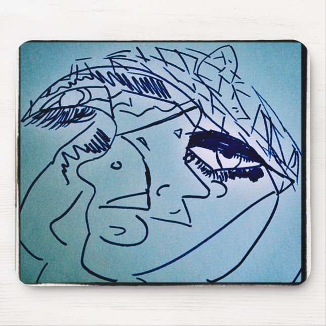 BLACK EYELASH MOUSE MAT (Front)