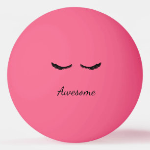 Black Eyelashes Awesome Personalised Ping Pong Ball