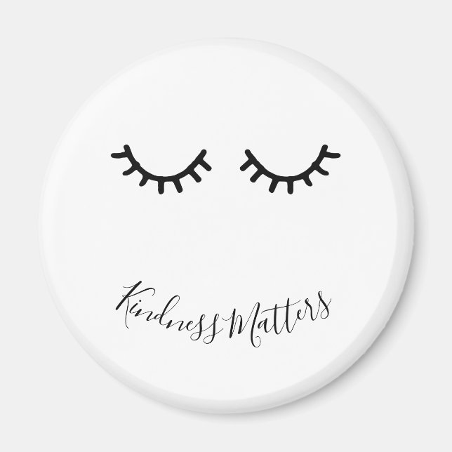 Black Eyelashes Magnet (Front)