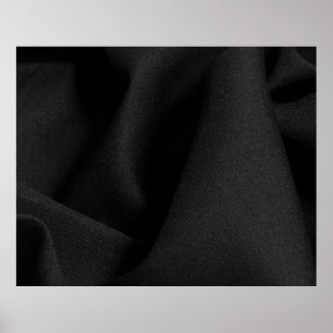 Black fabric material poster