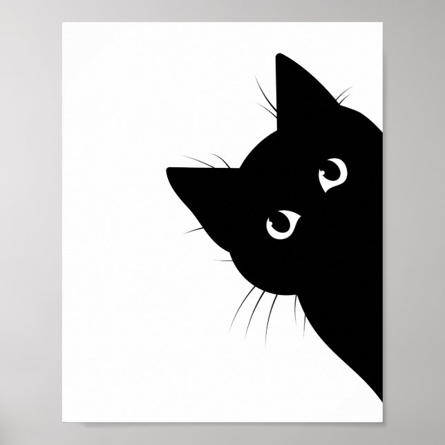 Black Face Cat Poster (Front)