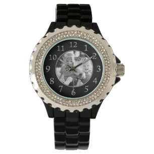 Black Face Watches for Women YOUR PHOTO