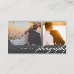 Black Fade 2-Photo Modern Elegance Photography Business Card