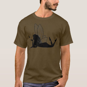 Black Fairy Silhouette and ButterflyT-Shirt T-Shirt