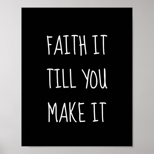 Black Faith It Poster (Front)