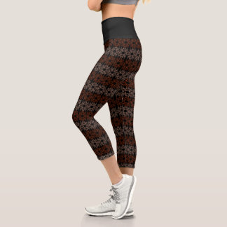 Black Fall Capris Leggings by Joya Eve