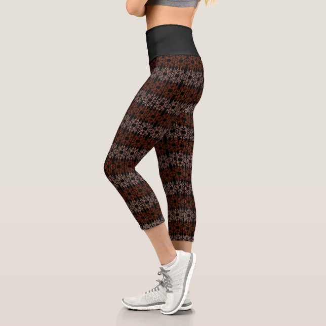 Black Fall Capris Leggings by Joya Eve (Left)
