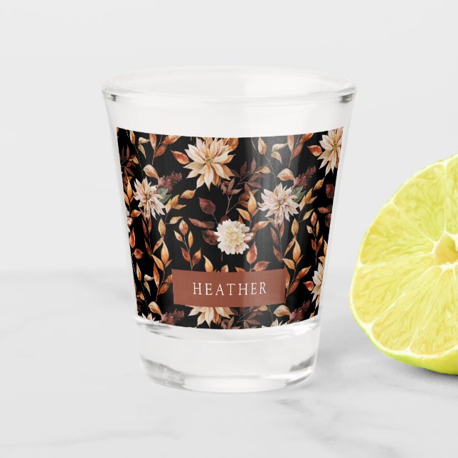 Black Fall Shot Glass (Front)