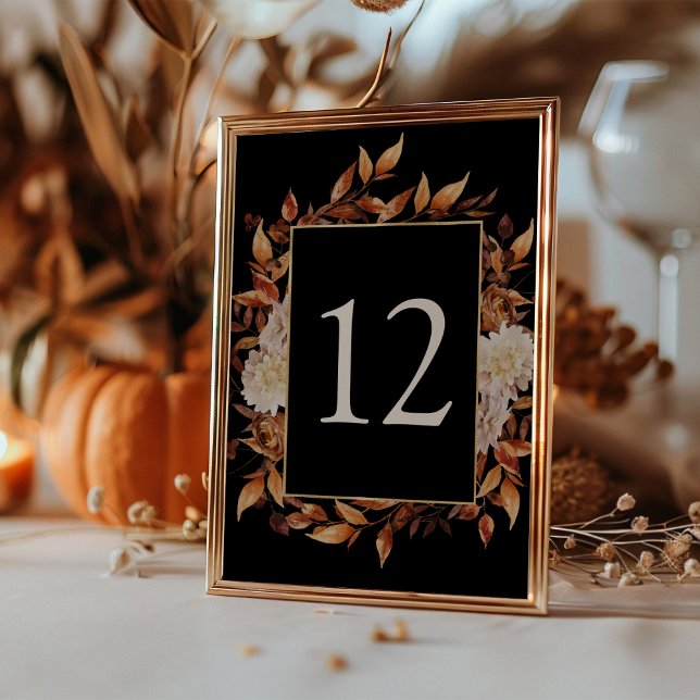 Black Fall Table Number (Black Fall Table Number
)