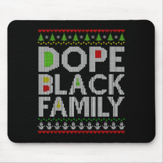 Black Family 2025 Afro Christmas Tree Santa Pj Mat Mouse Mat
