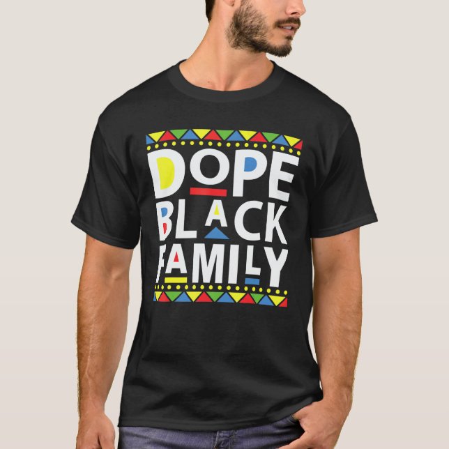 Black Family Gathering Matching African American G T-Shirt (Front)