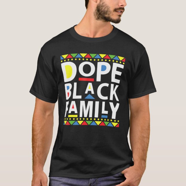 Black Family Gathering Matching African American G T-Shirt (Front)