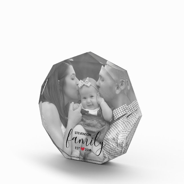 Black Family Name Est. Year Red Heart Family Photo (Right)