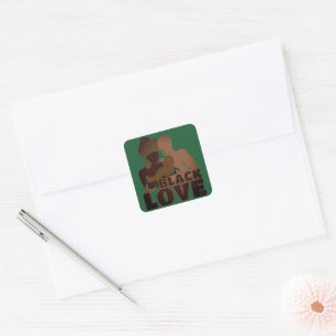 BLACK FAMILY SQUARE STICKER