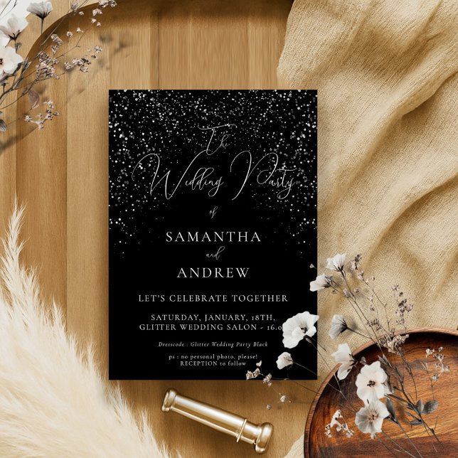 Black Famous Celebrity Show Wedding Invitation (Creator Uploaded)