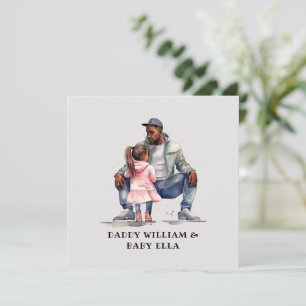 Black Father and Daughter Bond