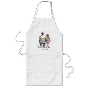 Black Father and Daughter Bond (10) Long Apron