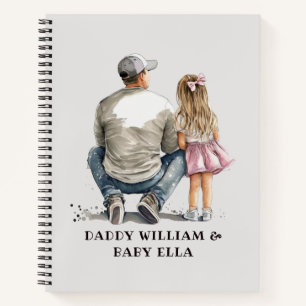 Black Father and Daughter Bond (10) Notebook