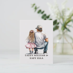 Black Father and Daughter Bond (11) Postcard