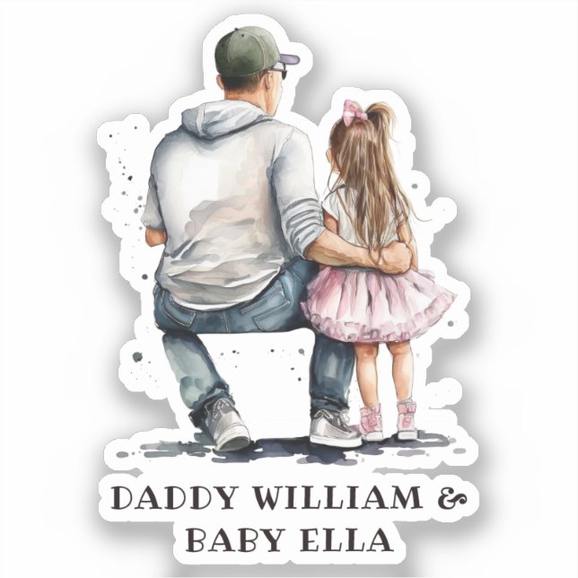 Black Father and Daughter Bond (12) (Front)