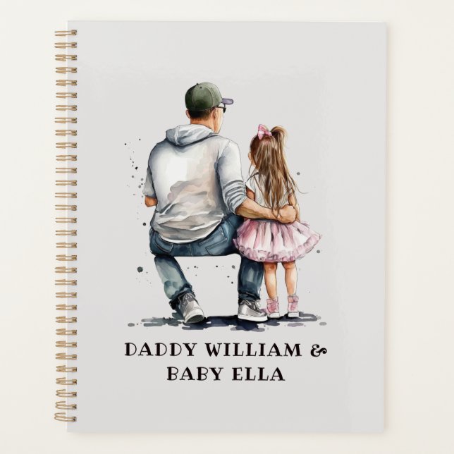 Black Father and Daughter Bond (12) Planner (Front)