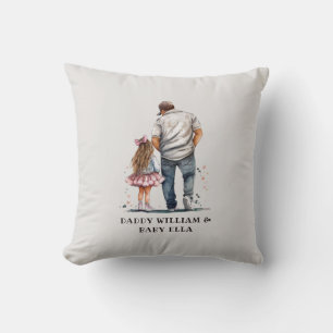 Black Father and Daughter Bond (14) Cushion
