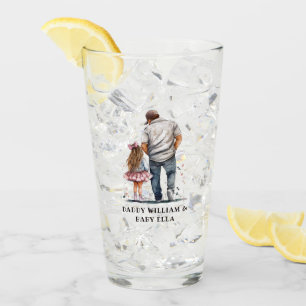 Black Father and Daughter Bond (14) Glass