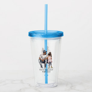 Black Father and Daughter Bond (3) Acrylic Tumbler