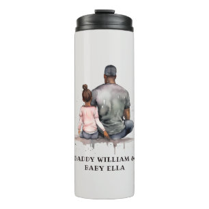 Black Father and Daughter Bond (4) Thermal Tumbler
