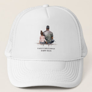 Black Father and Daughter Bond (4) Trucker Hat