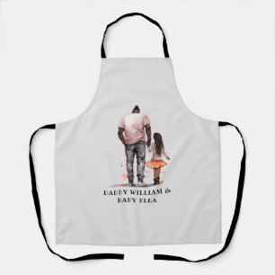 Black Father and Daughter Bond (5) Apron