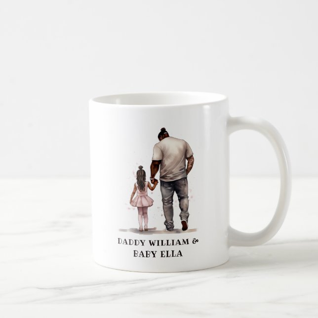 Black Father and Daughter Bond (6) Coffee Mug (Right)