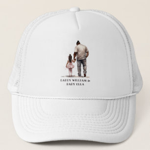 Black Father and Daughter Bond (6) Trucker Hat