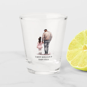 Black Father and Daughter Bond (7) Shot Glass