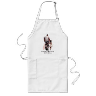 Black Father and Daughter Bond (8) Long Apron