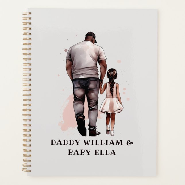 Black Father and Daughter Bond (8) Planner (Front)