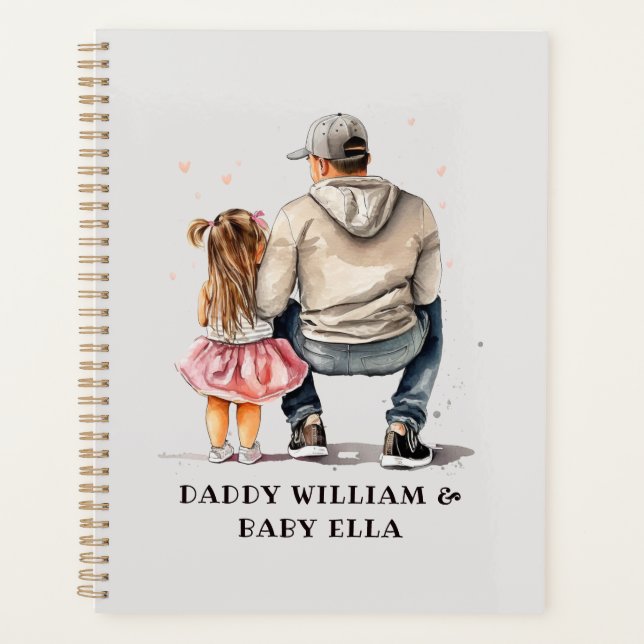 Black Father and Daughter Bond (9) Planner (Front)