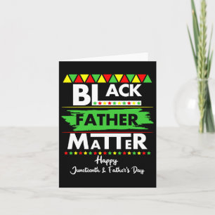 Black Father Problem Father's Day Juneteenth Afric Card