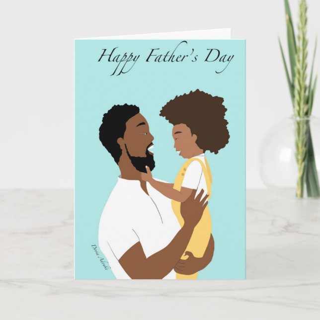 Black Father's Day Card (Front)