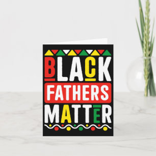 Black Fathers Problem For Men Dad History Month Card