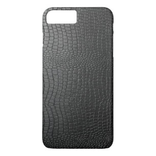 Black Faux Snakeskin Pattern iPhone 8 Plus/7 Plus Case