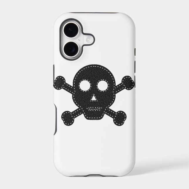 Black Felt Skull (Back)