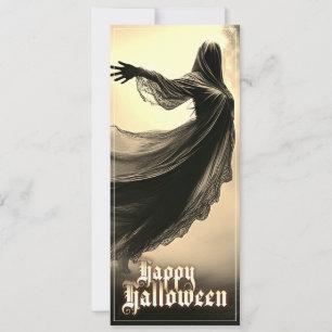 Black Female Ghost in Hellscape - Halloween