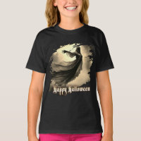 Black Female Ghost in Hellscape - Halloween