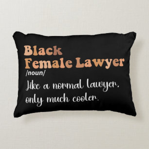 Black Female Lawyer Definition Funny Women Lawyers Decorative Cushion