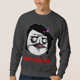 Black Female Me Gusta Comic Rage Face Meme Sweatshirt