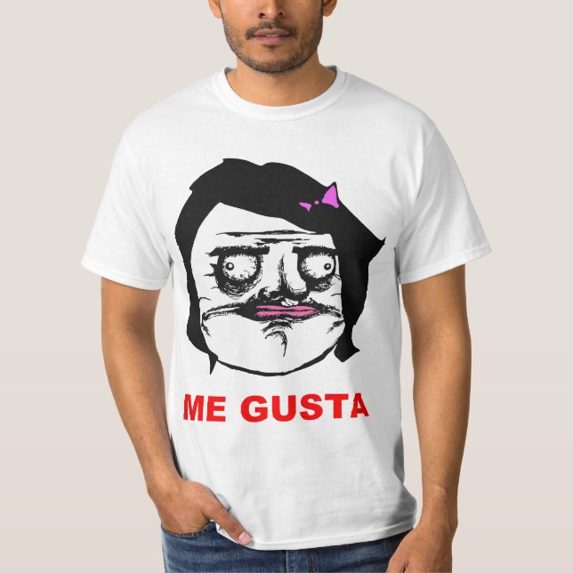 Black Female Me Gusta Comic Rage Face Meme T-Shirt (Front)